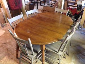 Set table and 6 chairs