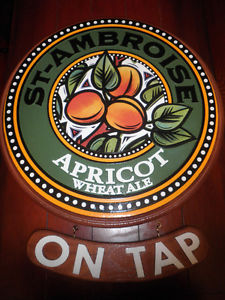 St Ambroise Apricot Wheat Ale Beer Sign.