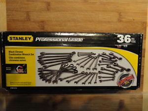 Stanley 36 Piece Black Chrome Wrenches