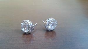 Sterling silver earings from crescent gold & diamonds