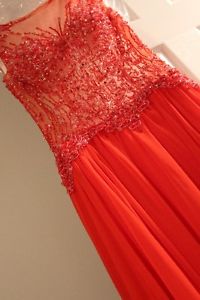 Stunning Red Prom Dress - Size 6