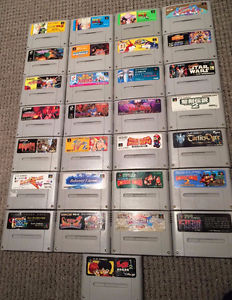 Super Famicom: 29 loose games (Contra, Castlevania,