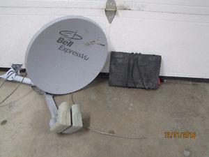TV Satellite Dish and Controller