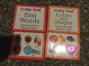 Touch and feel cards set Montessori baby toy development