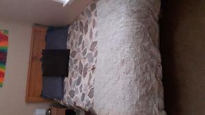 Twin Box and Mattress with Headboard