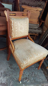 Very Cool Antique East-Lake Style Accent Chair