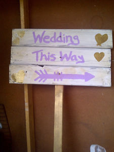 WEDDING SIGNS...WOODEN