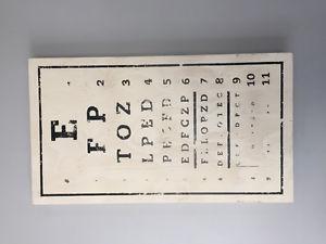 Wooden Eye Chart