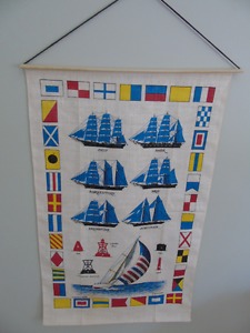 ship's display hanging linen