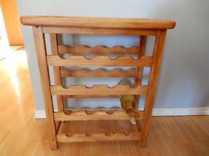wood wine rack