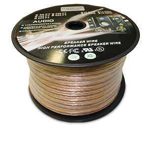 100 FT ROLL CLEAR FLEXIBLE SPEAKER WIRE by EXTREME