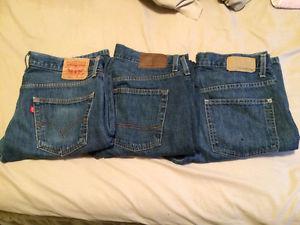 3 Brand Name Jeans x Each or $40 For All 3.