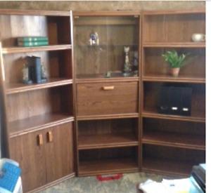 3 piece bookshelf unit