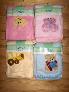 30" X 40" Baby Blankets - New