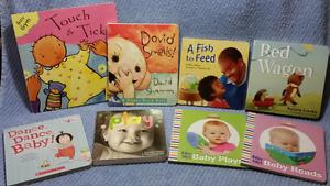 8 Baby BOARD BOOKS,David Smells,Red Wagon,Touch &