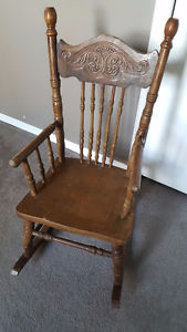 Antique children’s rocking chair