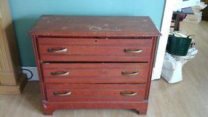 Antique oak wooden dresser