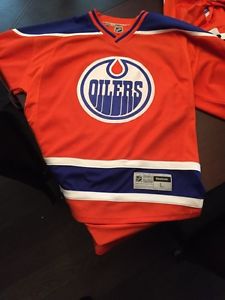 Authentic Size Large Orange Oilers Jersey Brand new