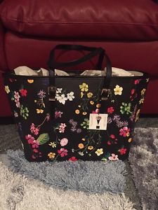 Black floral bag