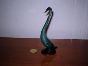 Blue Mountain Pottery Mini Long Neck Swan.