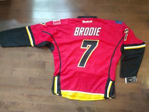 Brodie #7 Flames Jersey Brand New