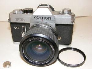 CANON FTb 35mm SLR Film Camera & HOYA ZOOM LENS.