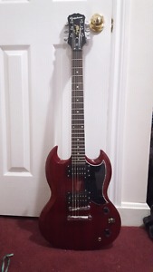 Cherry red Epiphone SG, 120! pick up only