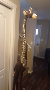 Decorative giraffe from home sense