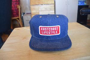 East Coast Lifestyle Snapback - Denim and Patch