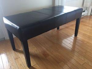 Faux Leather Bench/coffee table