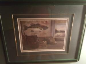 Fishing wall art print