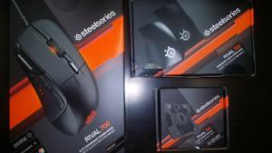 Gaming Mouse Steelseries Rival 700 with accessories.