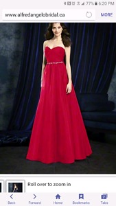 Grad dress cherry red size 10