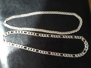 Great deal for 2 silver chains stamped 925