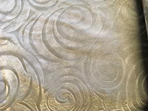 Grey swirl upholstery fabric