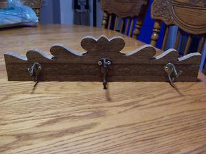 Hook Towel Holder Made With Re-Claimed Wood 18 by 4
