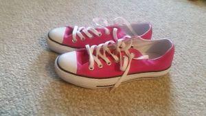 Hot pink Converse shoes