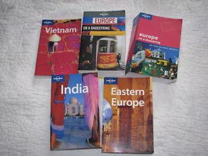 LONELY PLANET TRAVEL GUIDE BOOKS