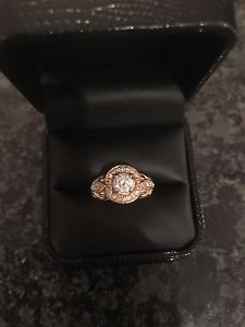 Ladies custom engagement ring