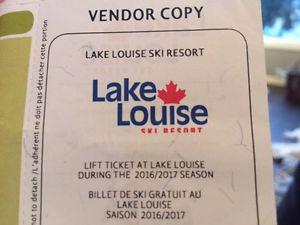 Lake Louise Ski lift ticket