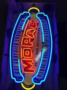 Lighted Mopar Sign