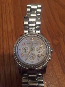 MK non authentic silver watch