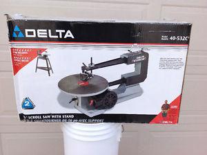 NEW DELTA 16" SCROLL SAW WITH STAND