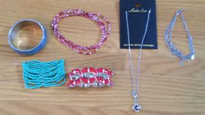 Necklace, Anklet and Braclets