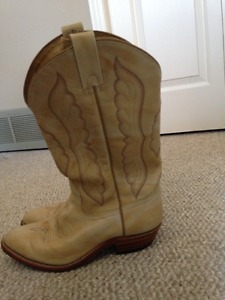 New Genuine Leather Men's Cowboy Boots Bert Saddler size 8.5