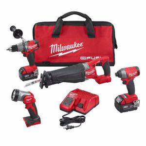 New Milwaukee FUEL Brushless 4 Tool Combo Kit