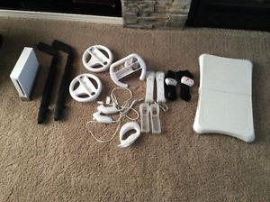 Nintendo Wii with accessories and games