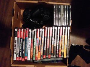 PS1 with 12 games 2 controller's 21 PS2 collector games