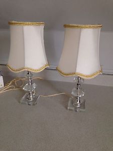 Pair of Cute Vintage Bedside Table Lamps