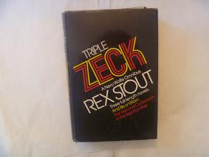 REX STOUT - Triple Zeck - Hardcover with dust jacket